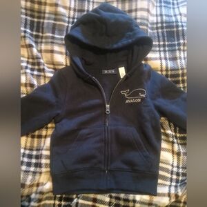 Avalon Blue Hooded Sweatshirt Cozy Fleece